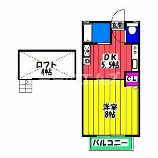 ロミネント博多【203号室】の間取り