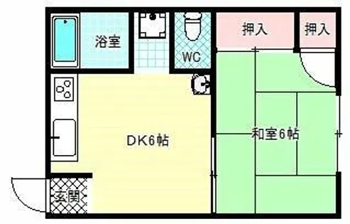 小谷ハイツ【1階】の間取り