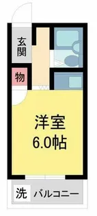 サンアイ池田【401号室】の間取り