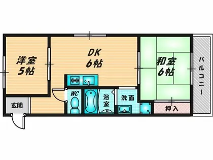 M’プラザ菱江【2階】の間取り