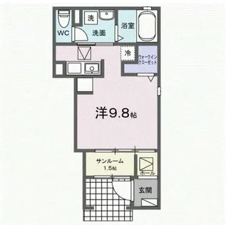 イターナル伊藤Ⅰ【1階】の間取り