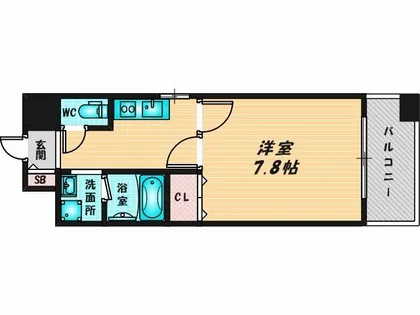 CASSIA住道【2階】の間取り