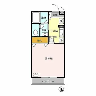 メゾン・ド・ラヴィ菰口Ⅰ【1階】の間取り