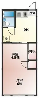 コーポ大池【201号室】の間取り