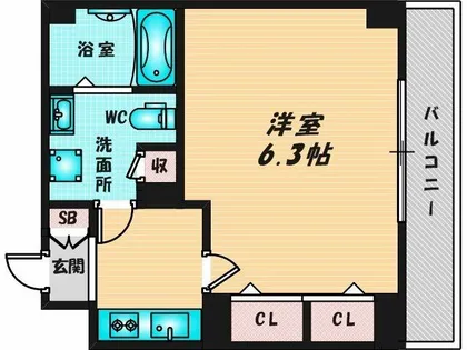 RITZ SQUARE STREAM Ⅰ【2階】の間取り