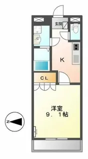 グランデール栄【2階】の間取り
