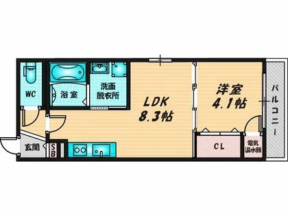 F asecia Amenite【1階】の間取り