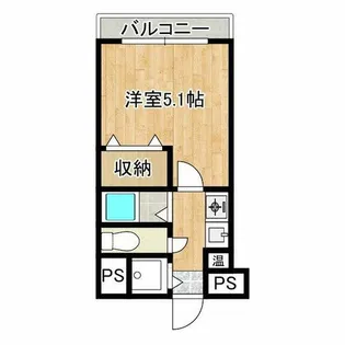 ファミールグランデサウス館【1階】の間取り
