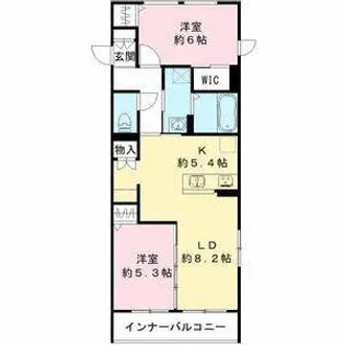 ティーメゾン グリシーヌS【2階】の間取り