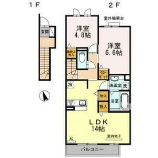 シャンベルタン【2階】の間取り