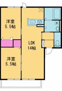 ハイムオランジュ【1階】の間取り