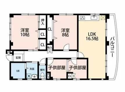 シャンテ21【5階】の間取り