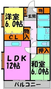 スカイガーデン萩原【203号室】の間取り