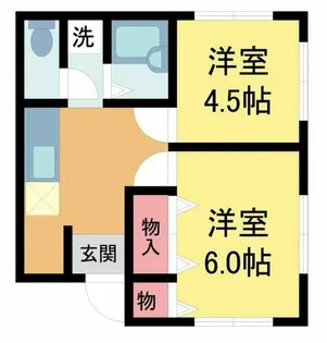 緑台マンション【1階】の間取り