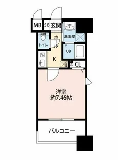 サヴォイクラウドスケープ【8階】の間取り