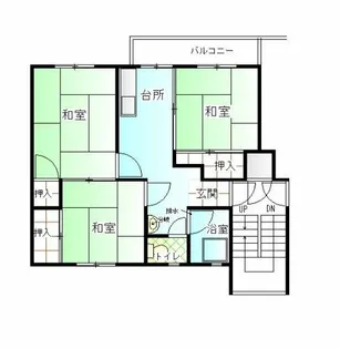 公社賃貸SMALIO 香里三井【2-206号室】の間取り