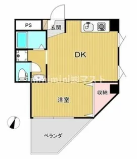 サンパレス弁天【3階】の間取り
