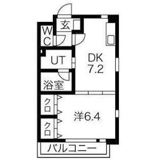 プレステージ金城【2階】の間取り