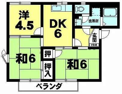 フィネス平田【205号室】の間取り