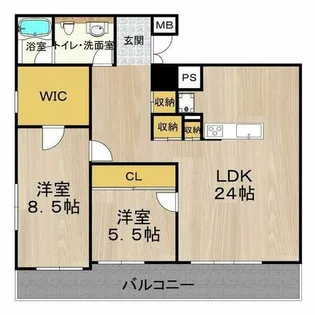 グラスホッパー【11階】の間取り