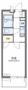 レオパレスコンフォート L【1階】の間取り