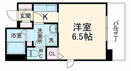 アクアプレイス東天満【2階】の間取り