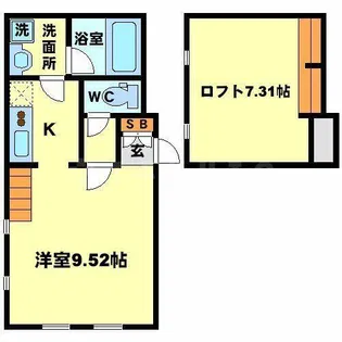 ガレリア千里山 UNO【1階】の間取り