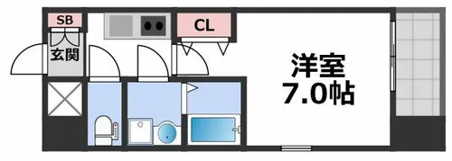 Live Casa城東中央【3階】の間取り