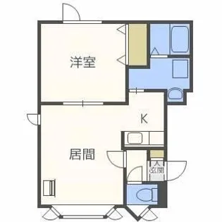 北海道札幌市北区新琴似六条10丁目【アパート】の間取り