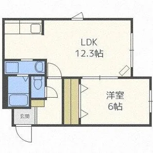 北海道札幌市北区新琴似五条1丁目【マンション】の間取り