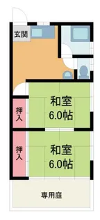 大地ハイツ【1階】の間取り