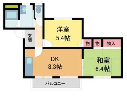 ドミール大森A・B・C【A202号室】の間取り