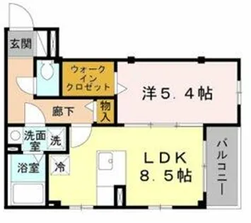 ロイヤルハイツ蒲生【3階】の間取り