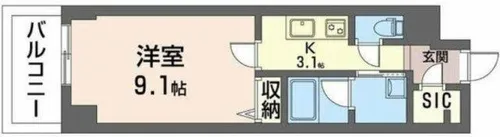 サンエール南堀江【3階】の間取り