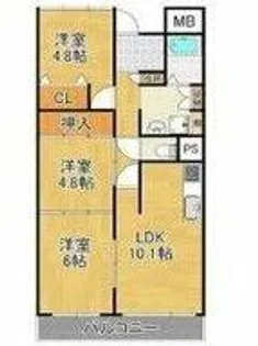 グランデージ住之江【12階】の間取り
