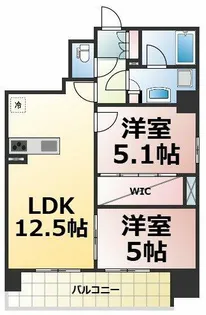 オープンレジデンシア丸の内 THE COURT【1206号室】の間取り