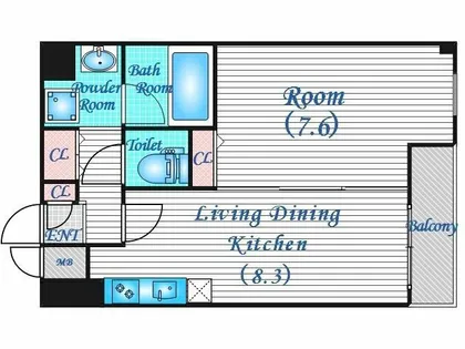 D-Rest Nakanoshima【7階】の間取り