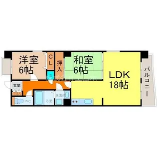 リーベンイセヤマ【7階】の間取り