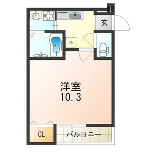 兵庫県尼崎市七松町3丁目【アパート】の間取り