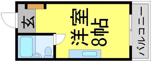 パイン苦楽園【3階】の間取り