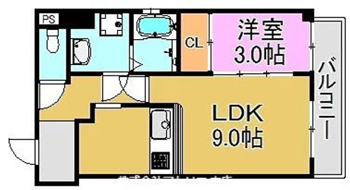 イーストレジデンス【4階】の間取り