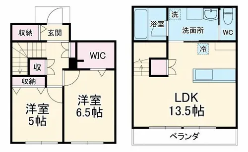 へーベルメゾンシャルマン【1階】の間取り