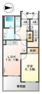 グランドビュー【1階】の間取り