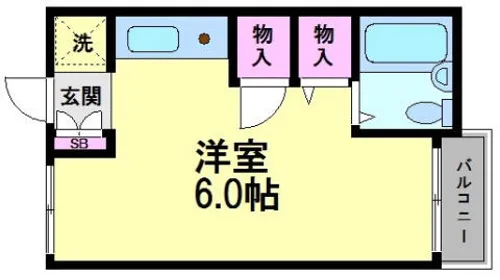 プチライフニシノ【203号室】の間取り