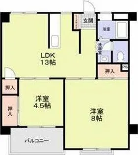 若杉ビル【3階】の間取り