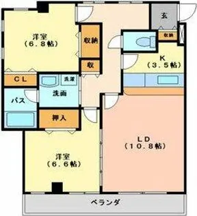 第2中央ビルディング【1階】の間取り