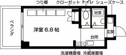 ジュネスコート桜山【911号室】の間取り