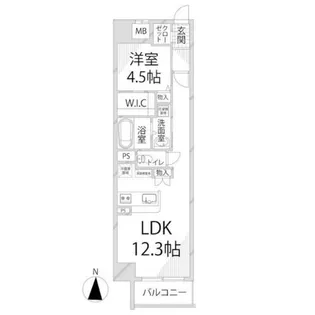 キャッスルコート土山【2階】の間取り
