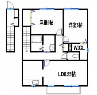 コンフォート高町Ⅱ【2階】の間取り