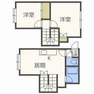 グレースハイム新川【2階】の間取り
